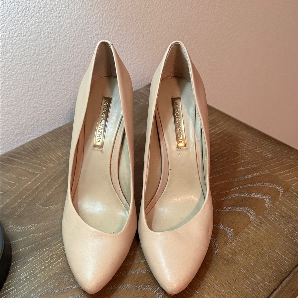 BCBGMaxAzria Cream Heels